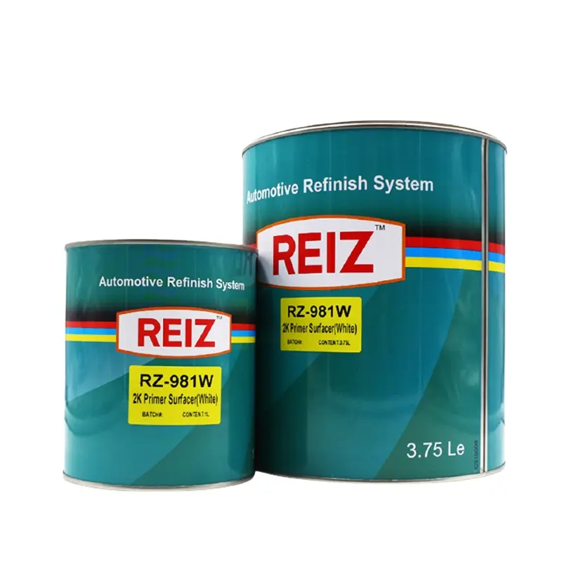 Auto Paint REIZ Wholesale Car Paint 2K Primer Refinish High Quality Metallic Good Gloss Auto Paint