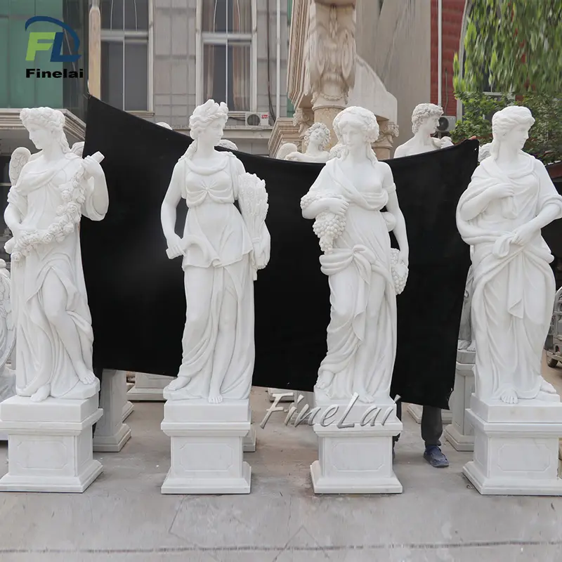 Высококачественная Мраморная Скульптура Богини Four Seasons Finelai на заказ
