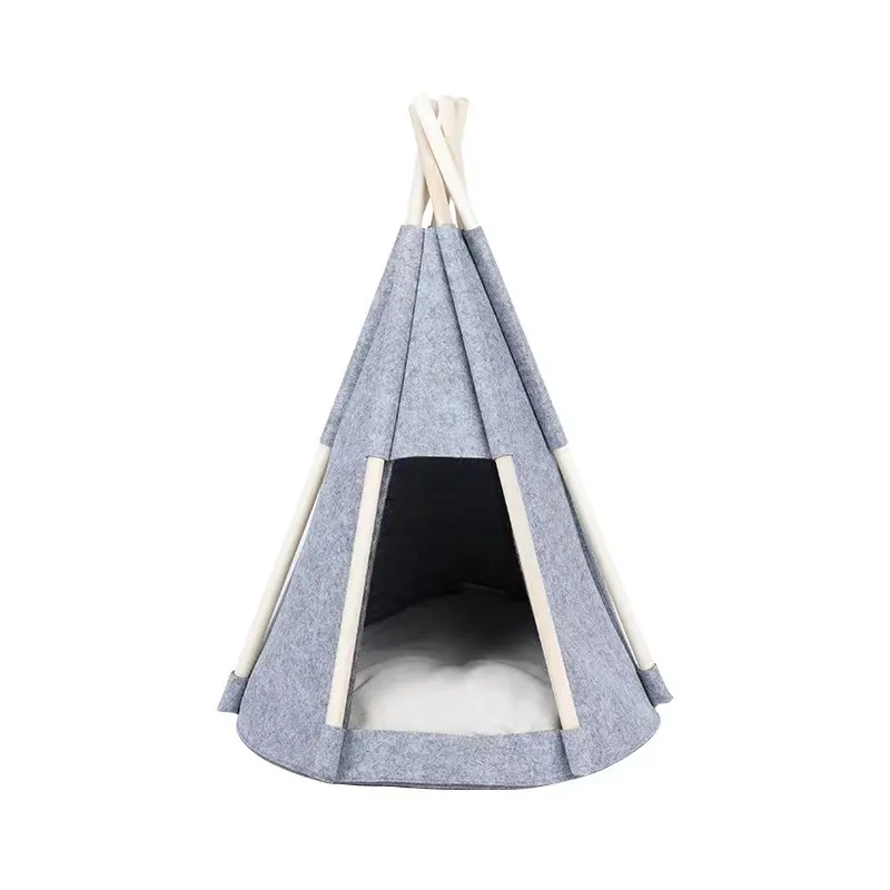 Design Small Dog Tent Felt Wood Cat Tent Large Size Tent