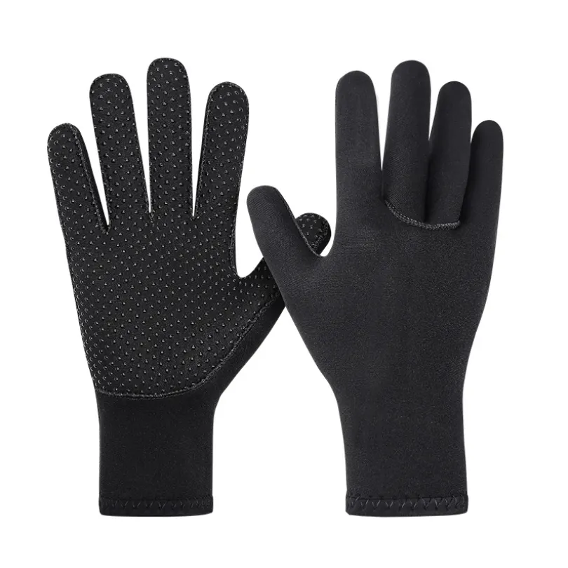 Factory Custom 3mm 5mm Neoprene Diving Gloves Five Finger Warm Wetsuit Winter Gloves for Diving Snorkeling Paddling Surfing