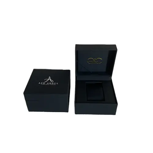 Оптовая продажа, роскошная Высококачественная Черная картонная подарочная упаковка, новый дизайн, квадратная коробка для часов с пользовательским логотипом