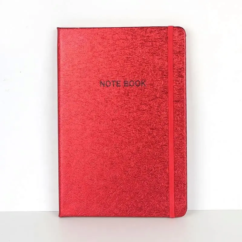 Classic China wholesale diary goods stationery pu leather bling multi color cover school custom notebook laser pen