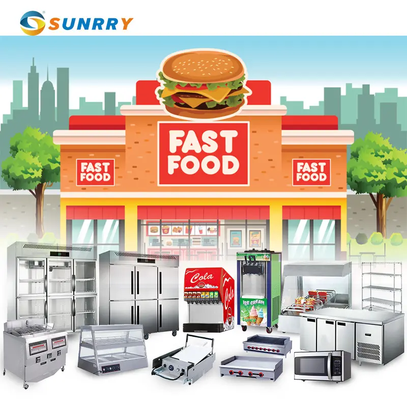 Fast Food Shop Project Design Mcdonalds Kitchen Equipment Snack Bar Machine Fast Food Hotel Equipment