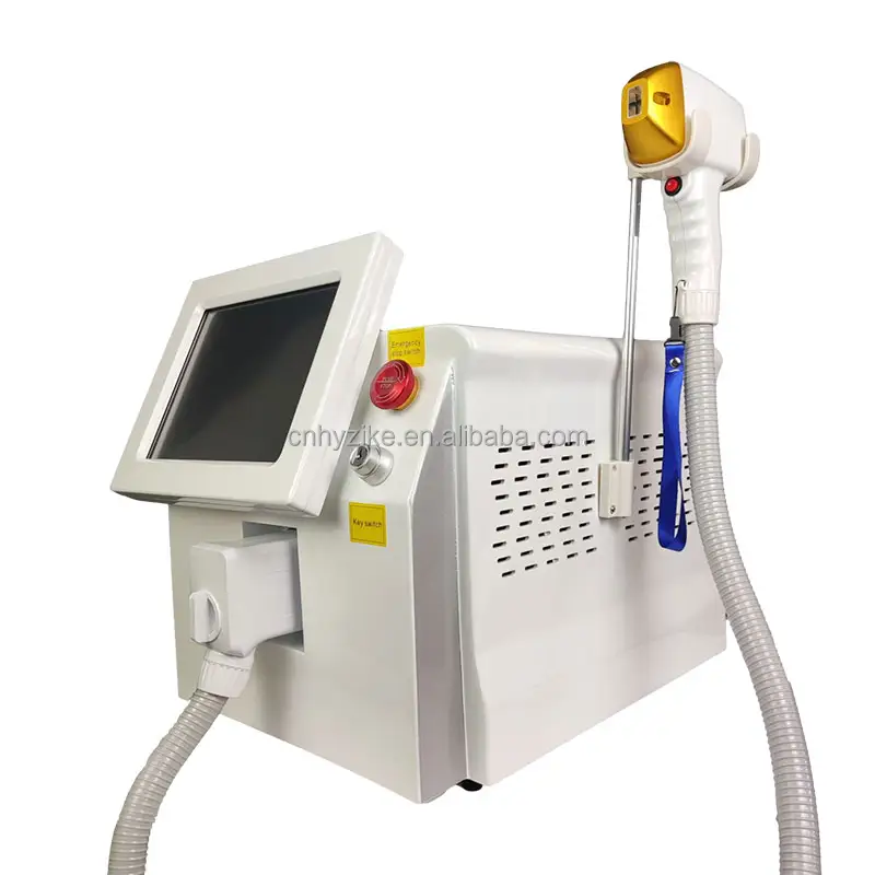 Portable 600W Diode Nd Yag Alexandrite Laser 755 808 1064 nm Hair Removal Machine Acne Treatment Machine