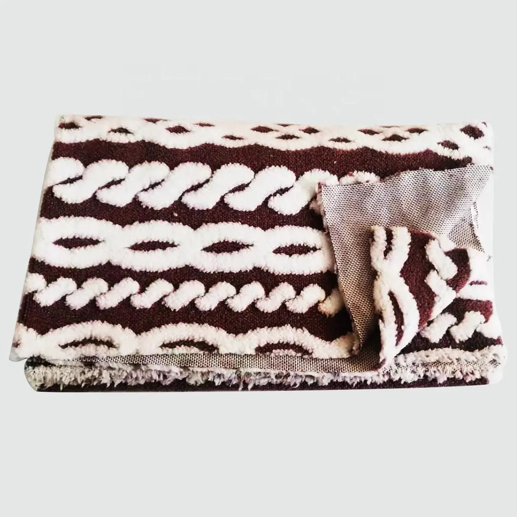 Home decor artificial fake fur cotton shahtoosh plush fabric