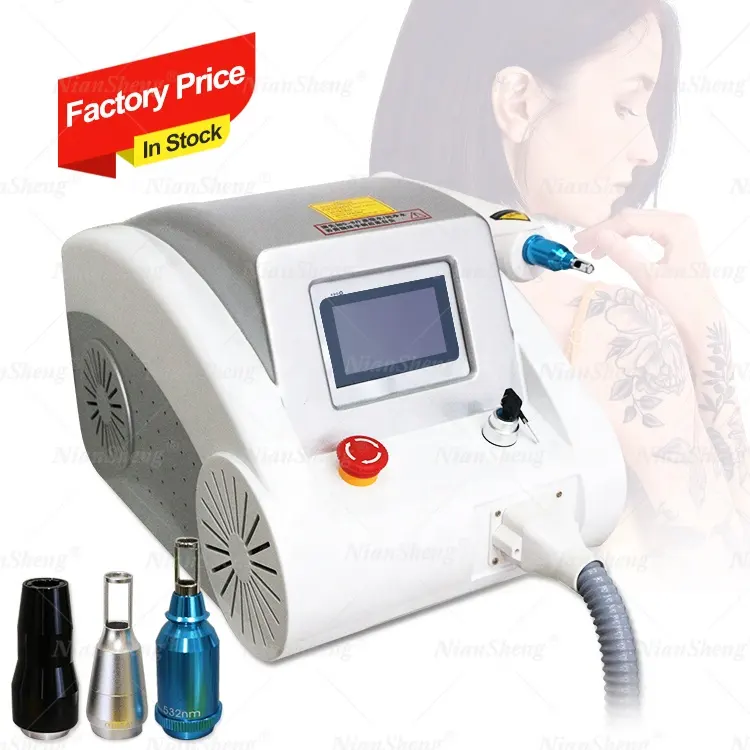 Q Switch Nd Yag Laserl Beauty Machine Pigments Removal 1064nm 532nm 1320nm Remove Tatoo Removal Laser Carbon Peeling Machine