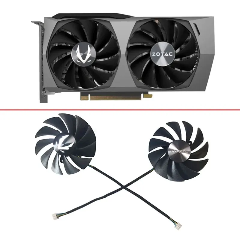 87 мм GA92S2U RTX 3060 3060 TI вентилятор охлаждения для ZOTAC игровая GeForce RTX 3050 3060 информацию о работоспособности системы/индикаторе температуры двойной край OC LHR графика вентилятор охлаждения