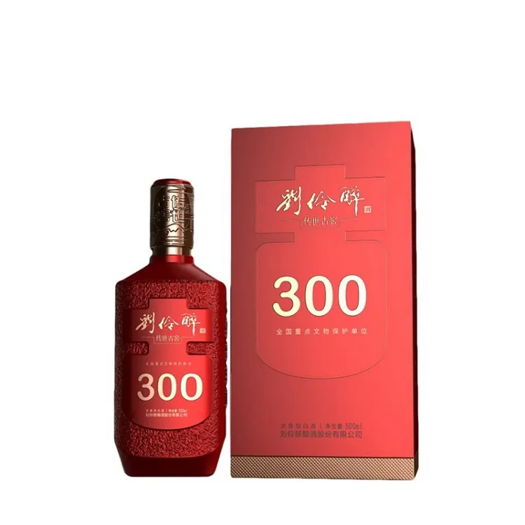 LIU LING ZUI Ancient Cellar Handed Down300 52% Degree Cheap Price Natural Storage National Standard Grain Brewed Chinese Liquor