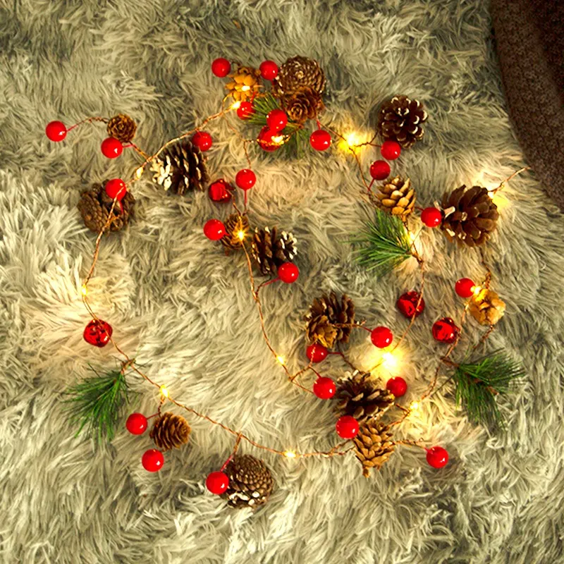 Новый декоративный светильник для рождественской елки с красивой сказочной подсветкой, 10 светодиодов, гирлянда из медной проволоки для праздничной вечеринки