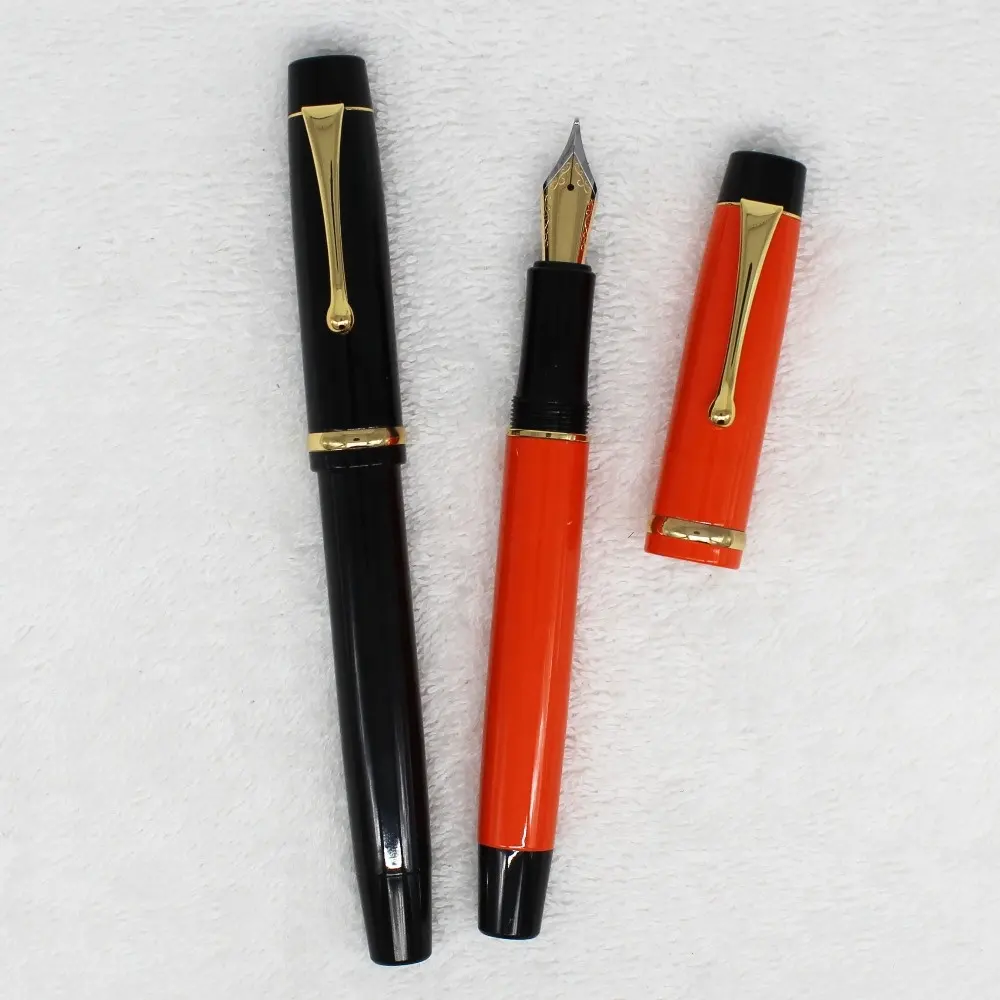 Manufacturer new stationery calligraphy writing pen Oem custom logo promotional metal fountain pen