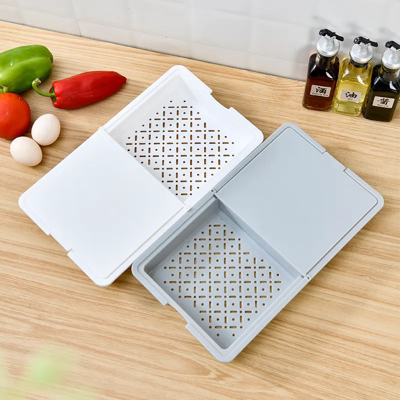 Multifunctional Folding Home Three-In-One Washing Basket Cutting Board Plastic Cutting Board