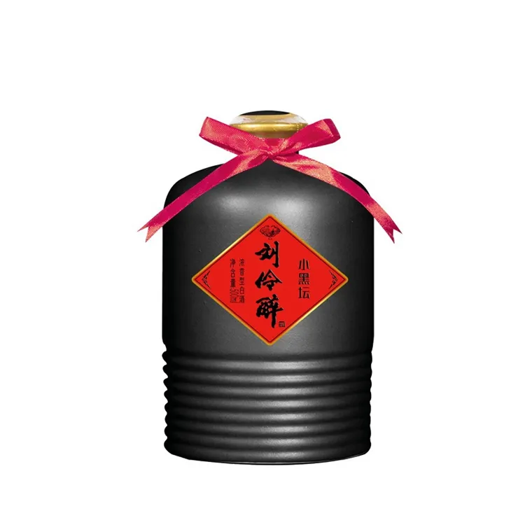 LIU LING ZUI Little Black Altar Ceramic Bottle Remarkable Quality White Liquor