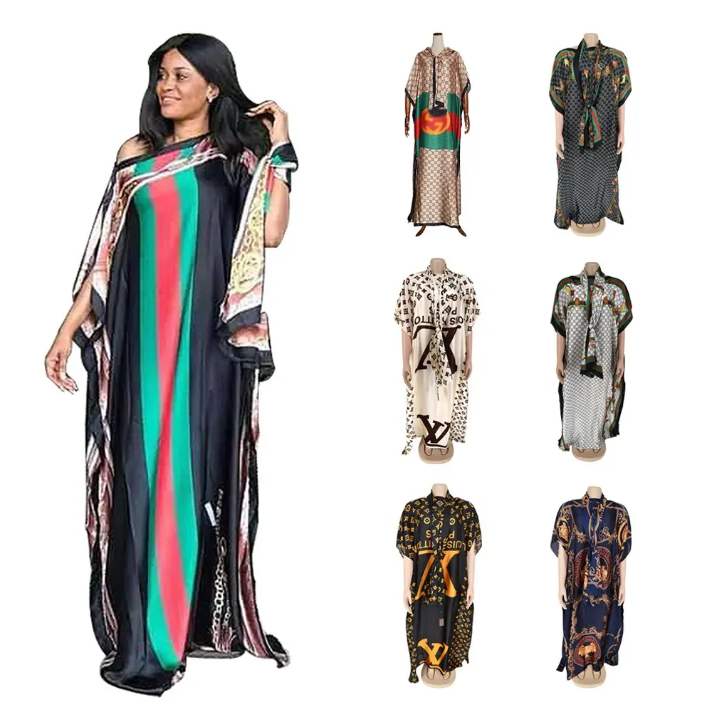 DEBELA indonesia Caftan traditional african dresses with scarf kaftan dress