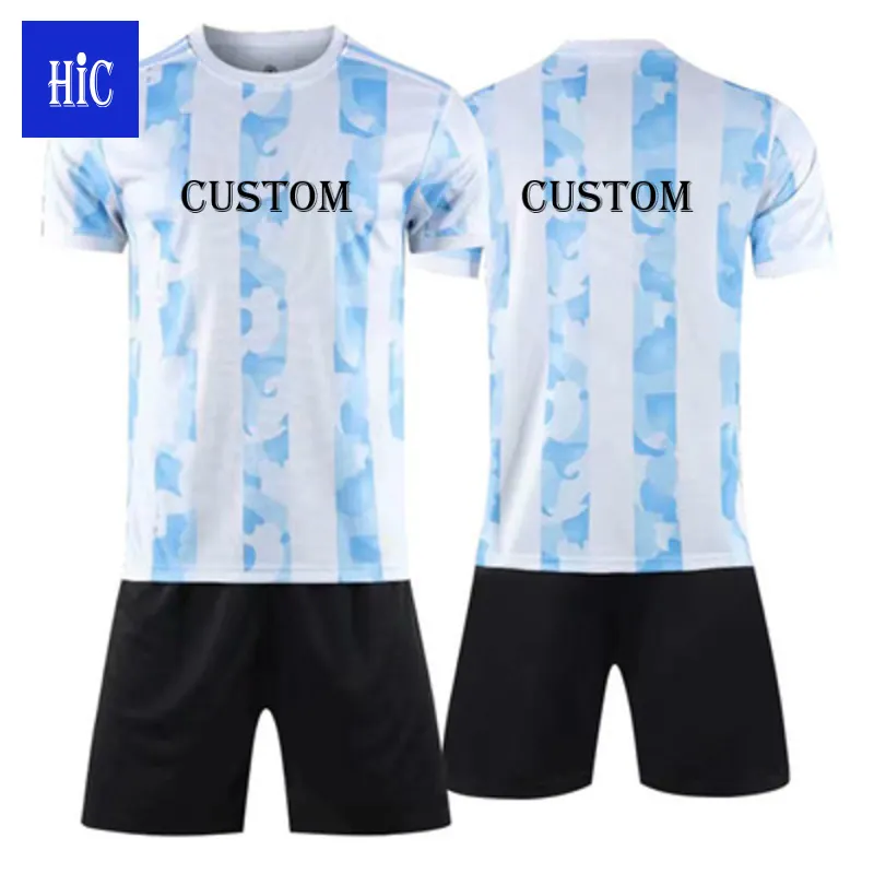 HIC Football Uniform Customized Cheap Soccer Jersey Set Dry-Fit Diego Maradona Football Jersey