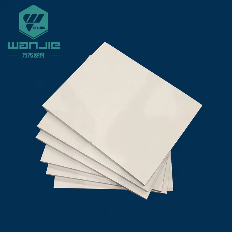 Wholesale custom thickness Natural Color high temperature white PTFE virgin plastic sheet