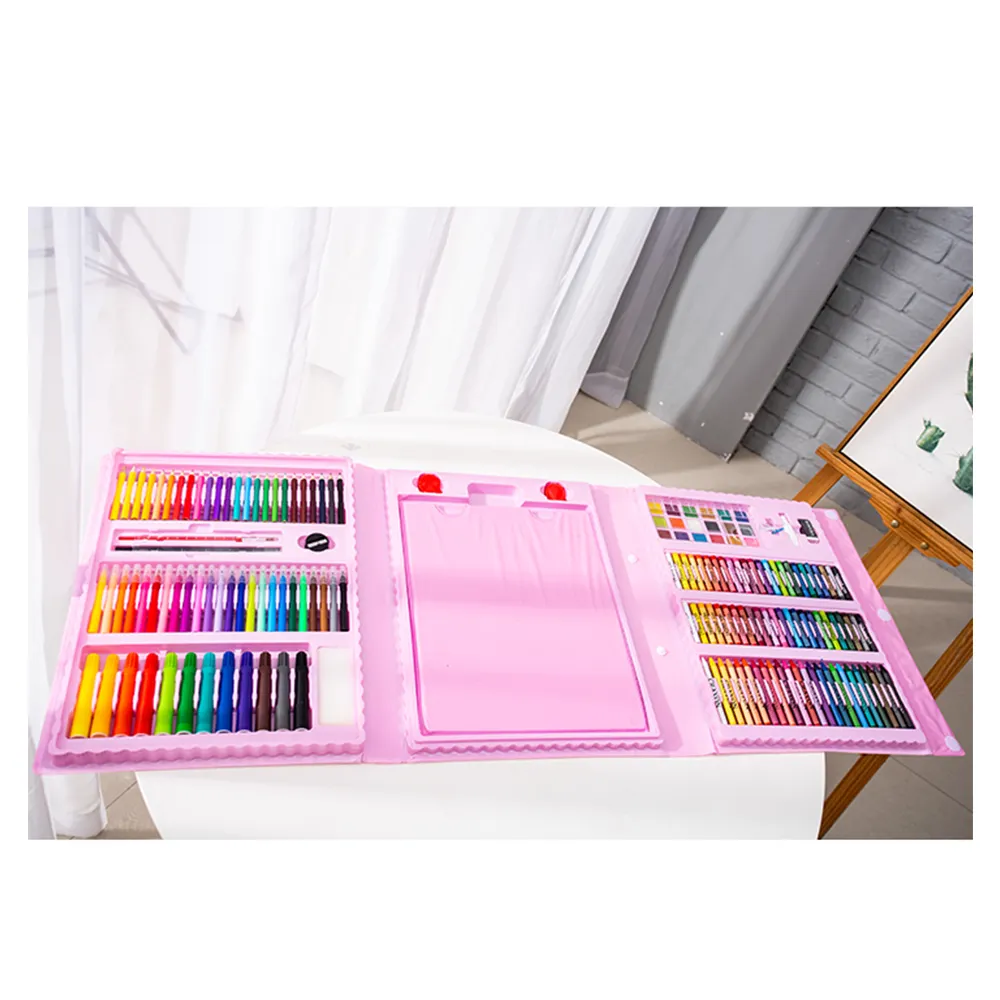 Wholesale 208 Colors Pencil Crayons Colored Pencils Set, Faddish Portable With Handles Crayon And Color Pencil Set