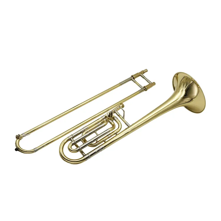 Hot Selling Fashion Musical Instrument Brass Material Piston Trombone