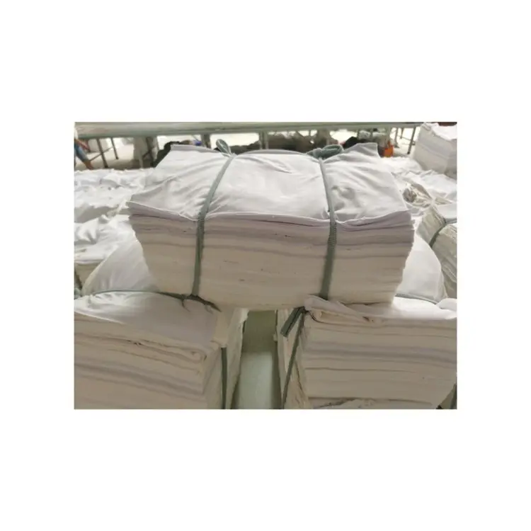 Factory Direct Strong Adsorption Capacity Used White Cloth Wiping Rags Standard Cotton Cloth