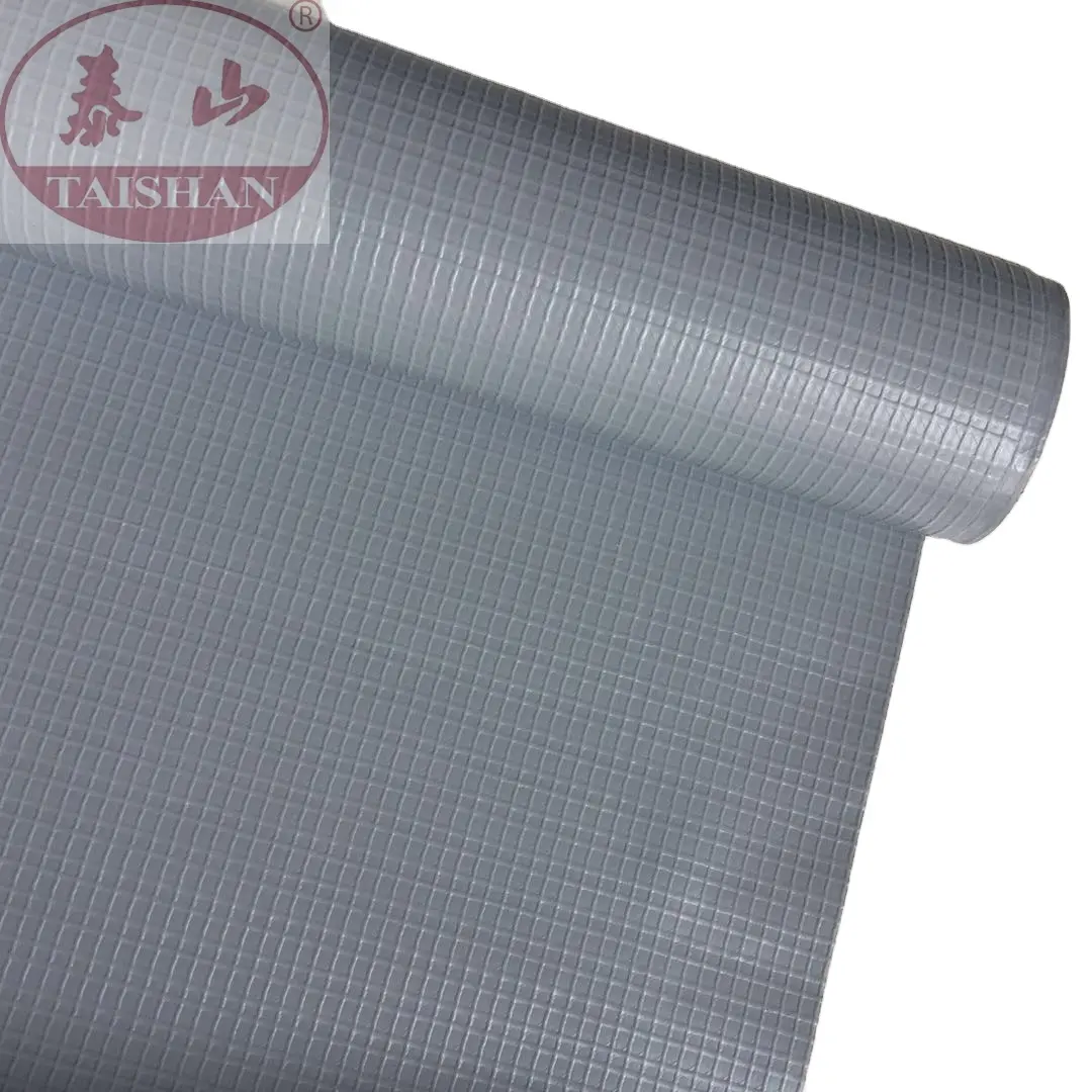 Серый цвет ПВХ ламинированная ткань брезент