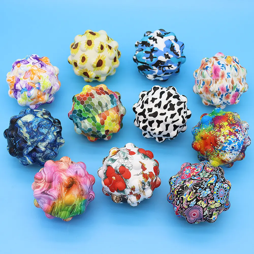 Factory Wholesale Silicone Pop Sensory Anti Stress Ball Fidget Toy Balls