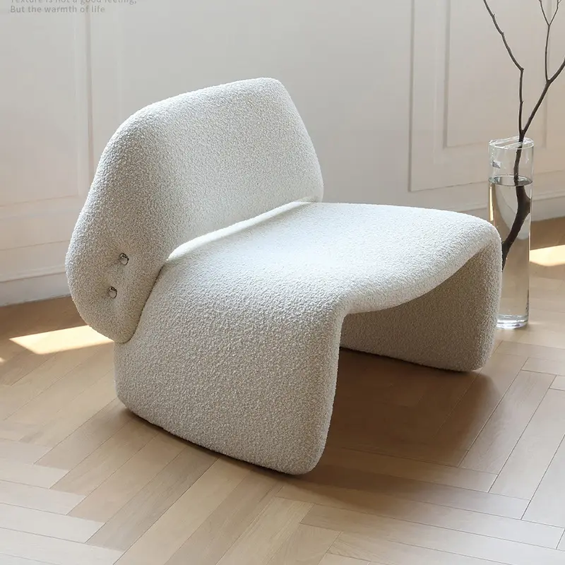 Роскошный стул для гостиной, уникальный стул из искусственного меха для гостиницы, кафе, дома, клуба