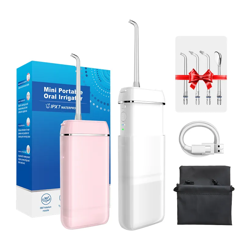 Professional Rechargeable 140ml Irrigator Portable Mini Teeth Water Flosser Dental Floss Toothbrush For Travel
