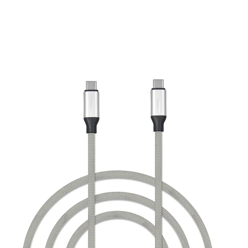 Woven Braided Data Sync USB IF Certified USB-C To USB-C Rapid Charging Cable