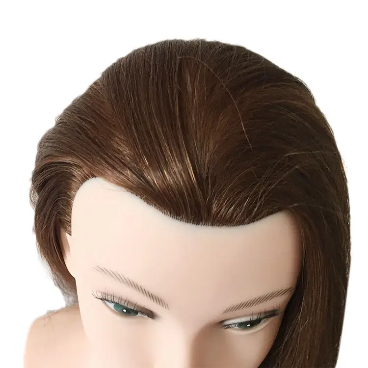 Human Hair Extension mannequin head with shoulders