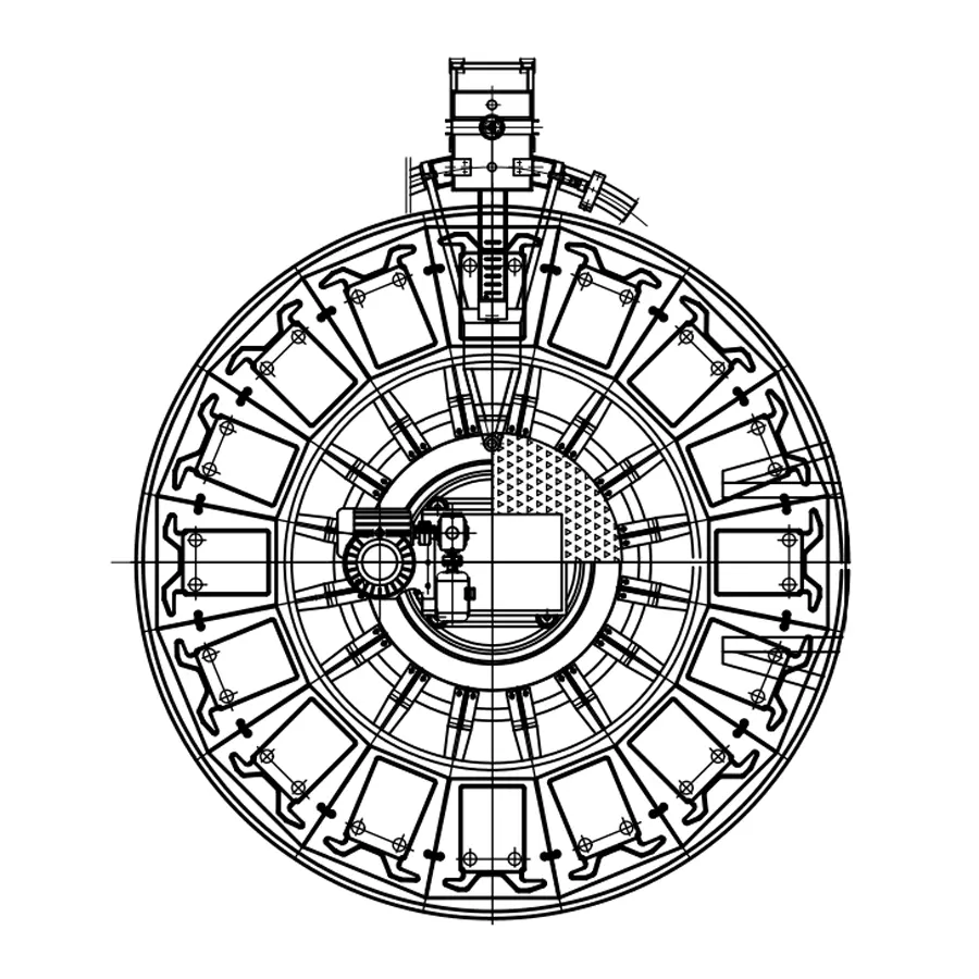 Full-automatic Quantified Metal Lead Zinc Aluminium Wheel Casting Machine