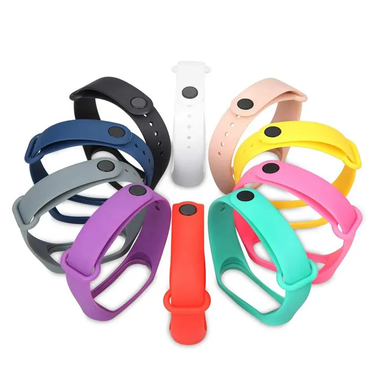 Best price Xiao mi Band 4 Sport Rubber Silicone Smart Watch Strap Bracelet For Xiao mi Mi Band 4 Strap