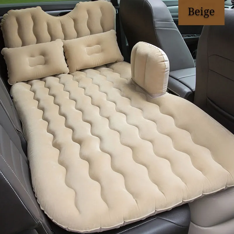 Автомобильная надувная кровать, портативный матрас для кемпинга с 2 подушками, универсальный внедорожник MPV