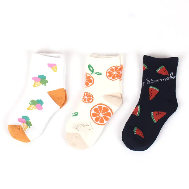 Hot Sale High Quality Fashion Kids Socks Pure Cotton Cute Print Casual Socks Kids Breathable Sweat - Absorbing Sports Socks Kid