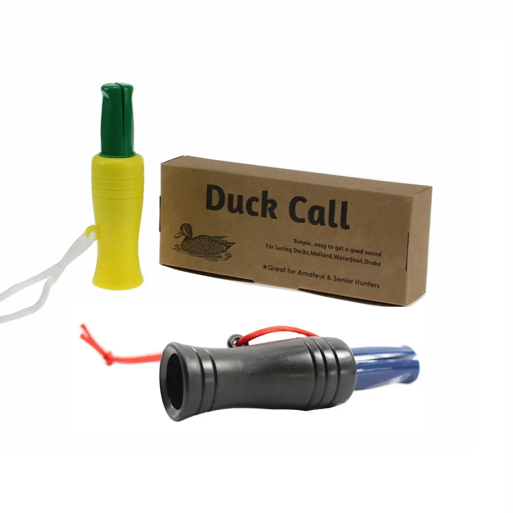 Outdoor Hunting Duck Goose Bird Voice Trap Whistle Decoys Hunting Green Duck Call Whistle