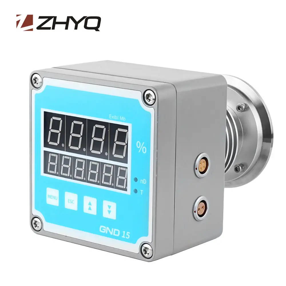 4~20mA RS485 digital display inline brix refractometer for food & beverage chemical mining