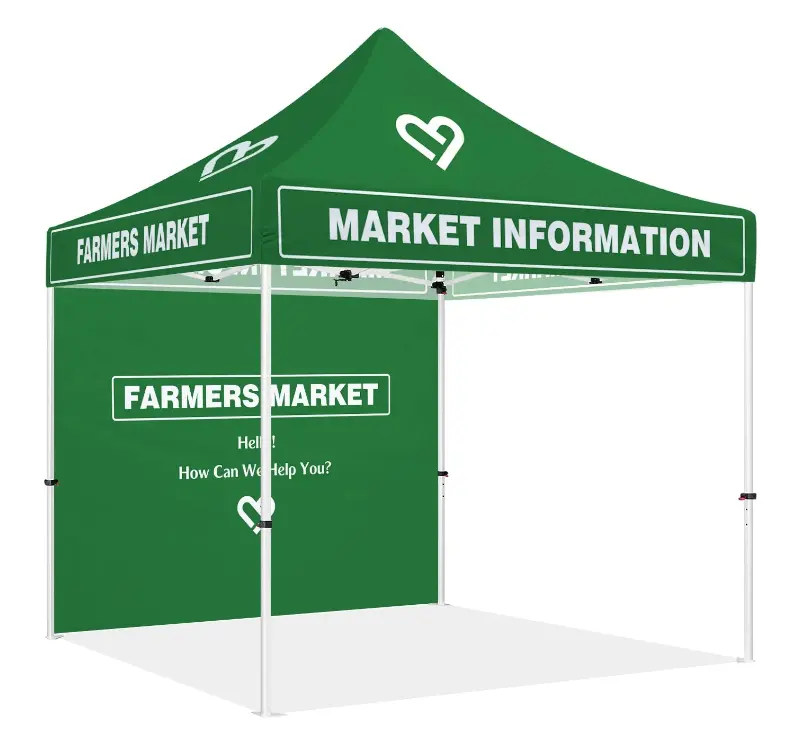 Помощь на рынке для фермерского рынка, информационная будка, всплывающая, 10x10 сверхмощная наружная рекламная выставочная палатка для выставок
