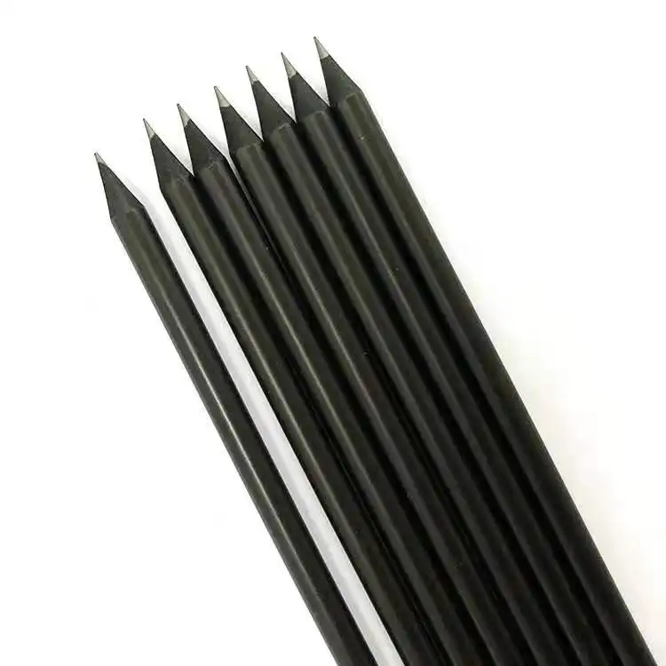 Сэкономьте 10%, высокое качество, персонализированные матовые Деревянные Черные Карандаши, простые карандаши с логотипом, напечатанным на заказ