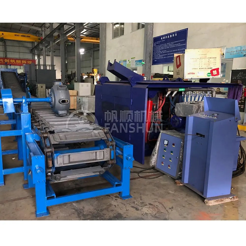 Hot Sales Machine Gas Melting Scrap Furnace Mould Lead Casting Machine Ingot Making Line For Metal Copper Aluminium Brass