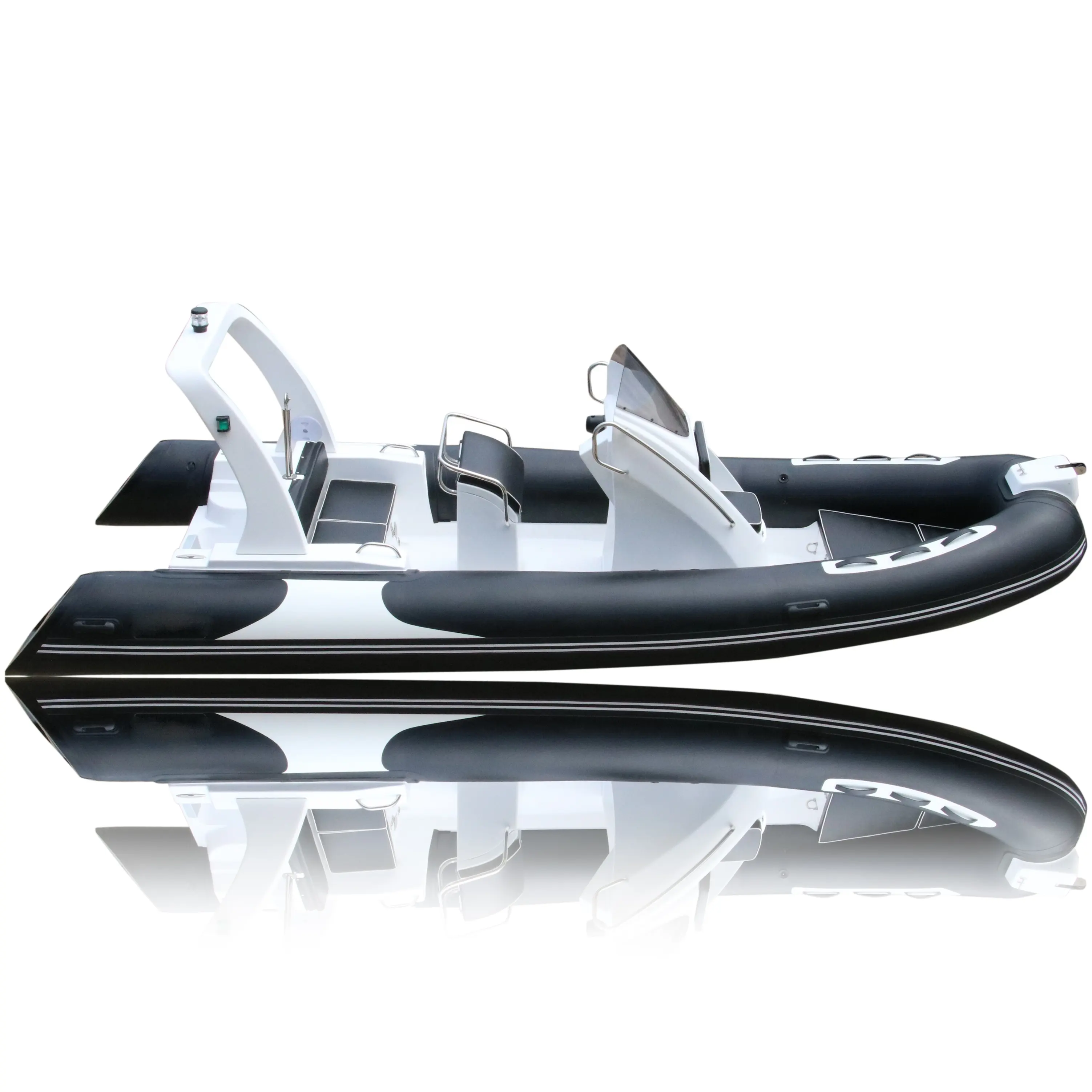 Goboat RIB580 5,8 M 19Ft CE 5,8 m подвесной мотор, гипалон, материал, жесткая надувная лодка, Китай, ребристая лодка для продажи RIB580B