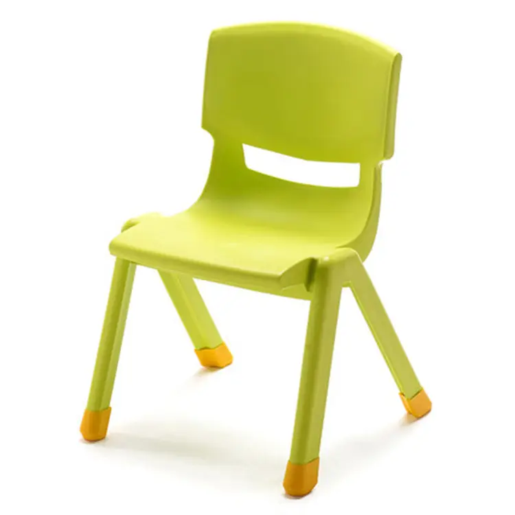 High quality injection mold one piece design stackable plastic nursery school children student chair