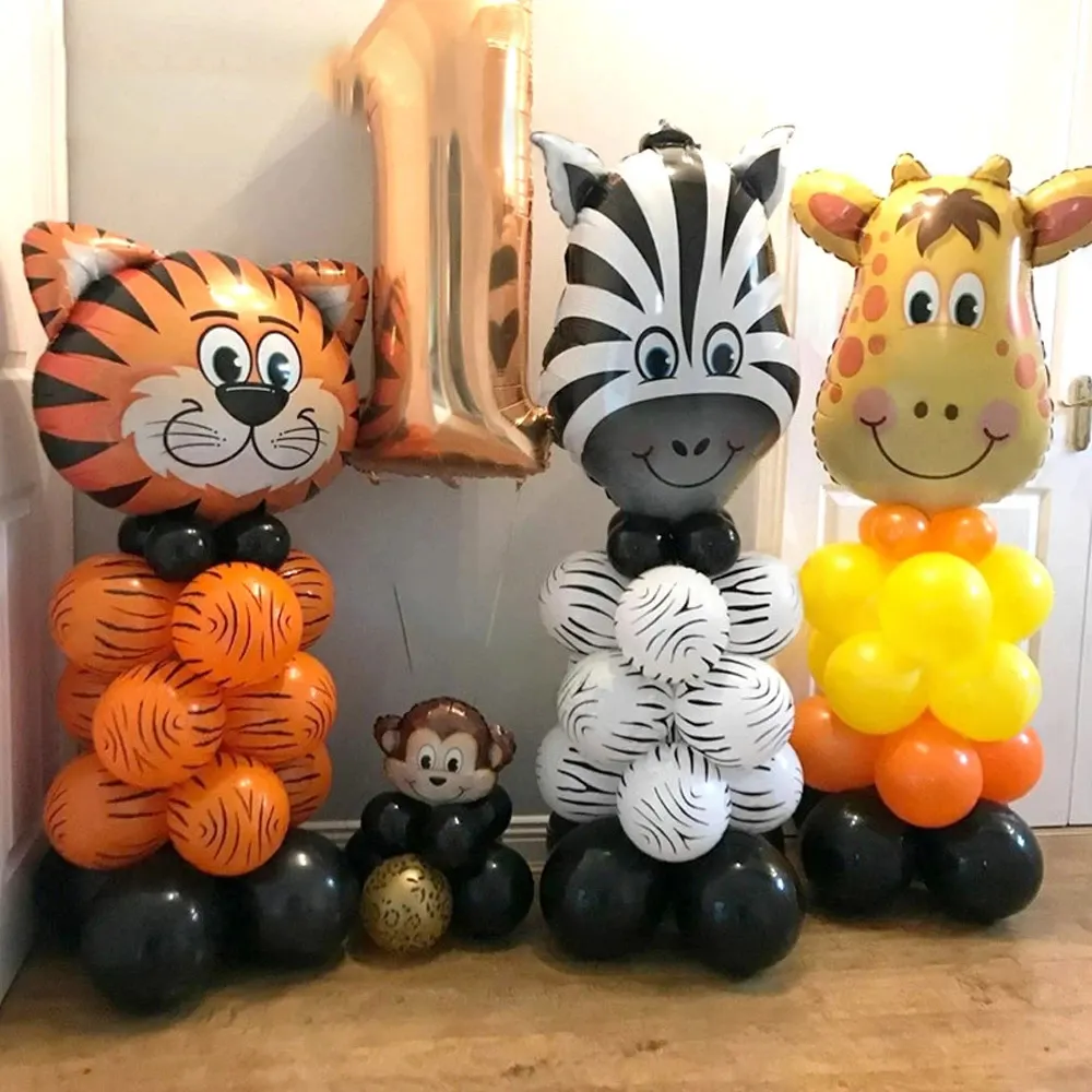 Nicro сафари джунгли животные латексные шары Тигр Зебра Леопард украшение для детей день рождения вечеринка подарок воздушные шары