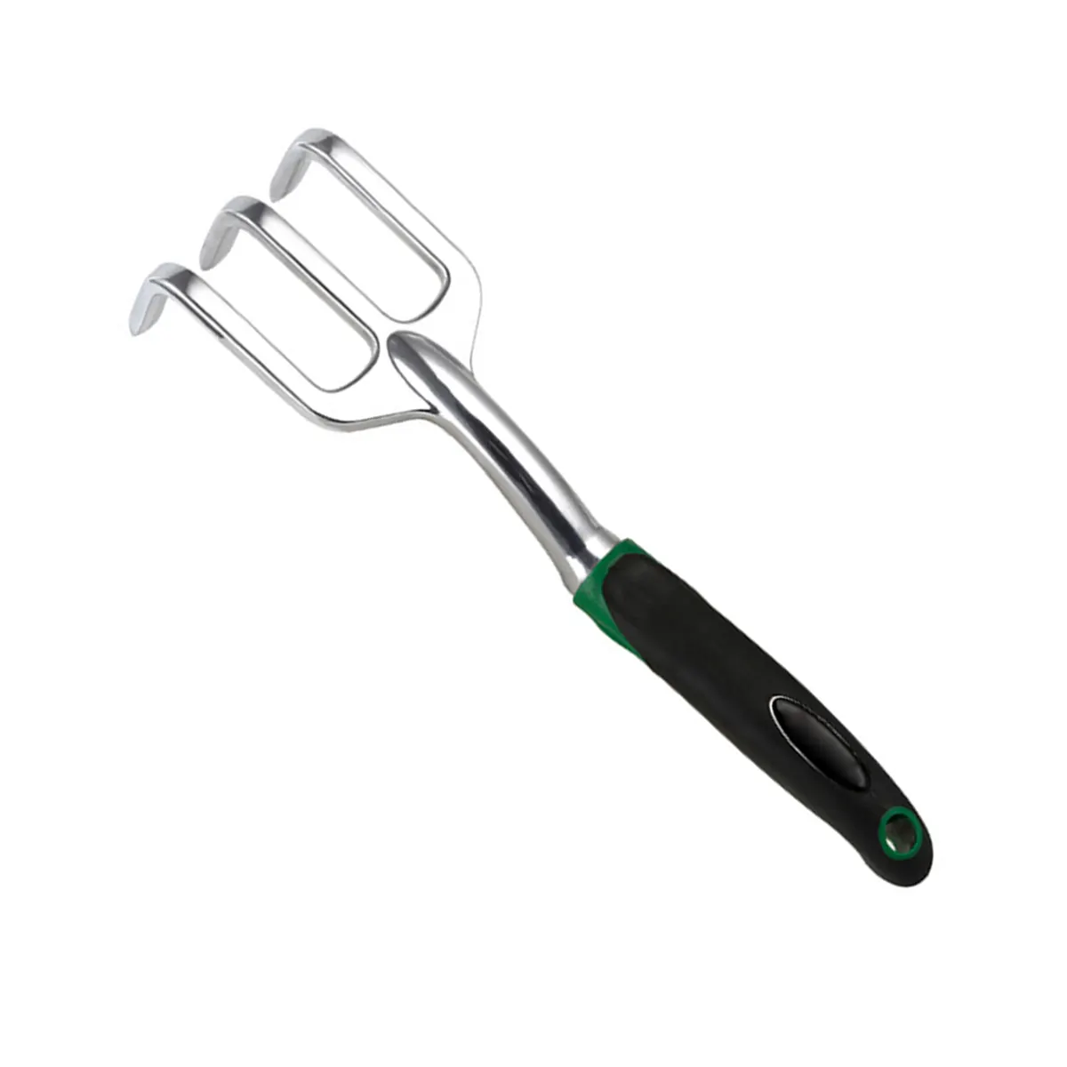 Outdoor Small PVC Plastic Handle Three Claws Aluminum Mini Garden Rake