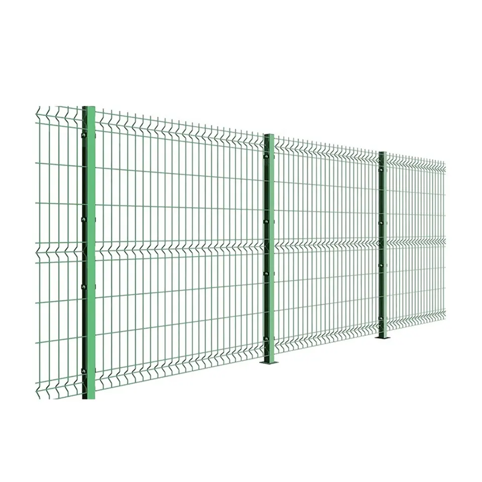 Заводская гальванизированная наружная металлическая 4 фута 3D изогнутая сварная сетка садовая ограда 3D забор с ПВХ покрытием забор панели