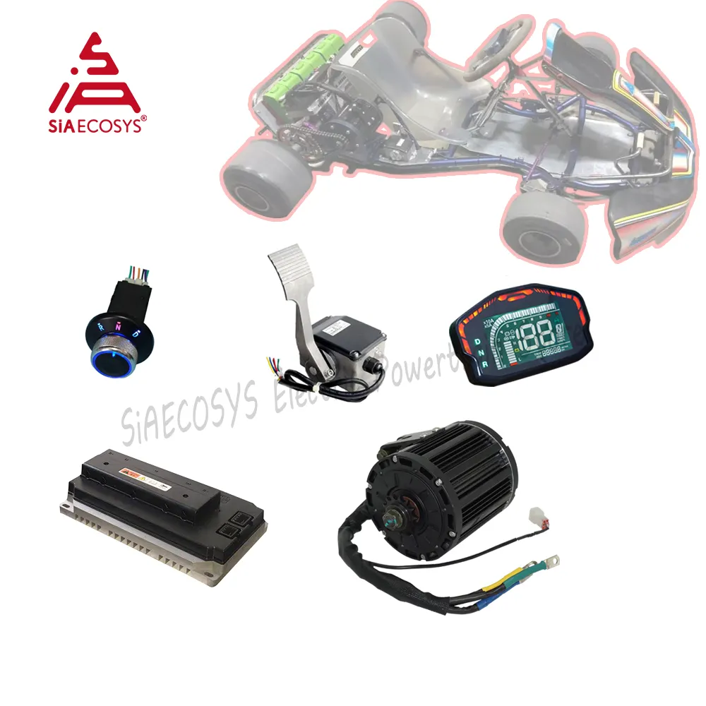 SIA 7500W QSMOTOR QS138 90H 72V 120KMPH IPM Mid Drive Motor and Controller Kits for High Power Electric ATV Go Kart