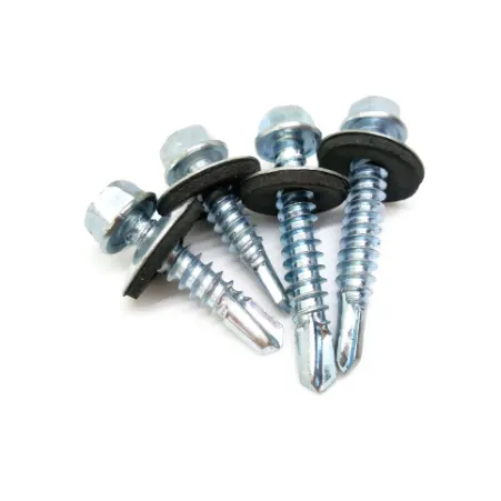 Hex Flange Head Self Drilling Screw With EPDM Washer Roofing Metal Screw