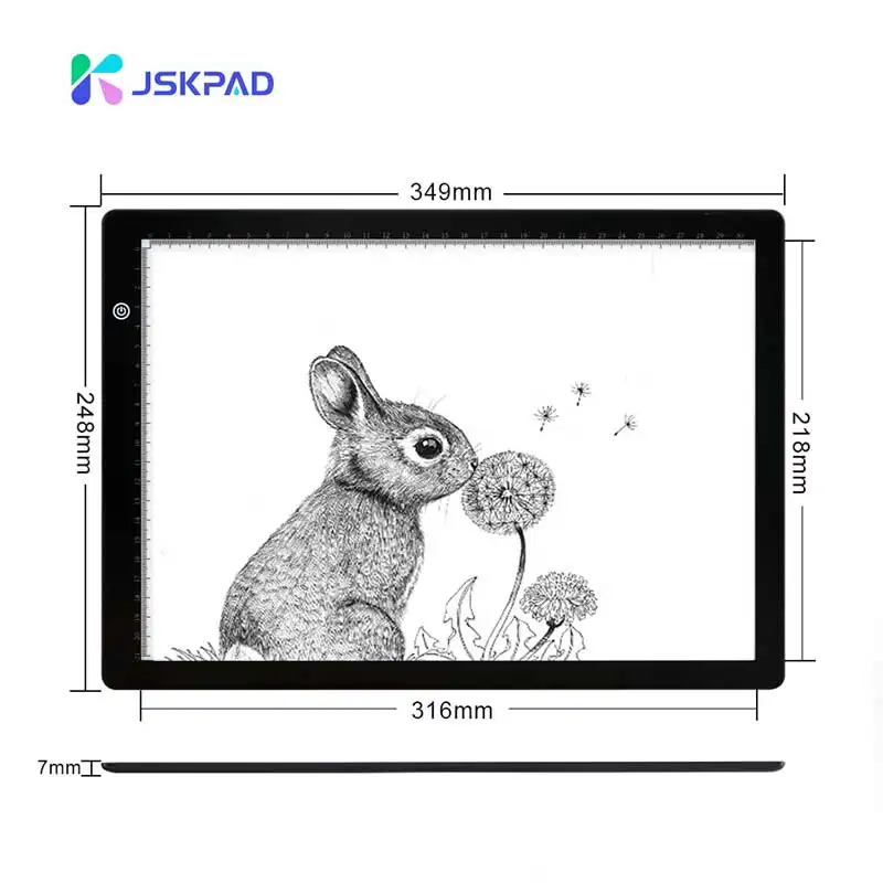 Factory wholesale painting board kids educational toys in the dark glow A4 A5 led sketch tracing children drawing pad