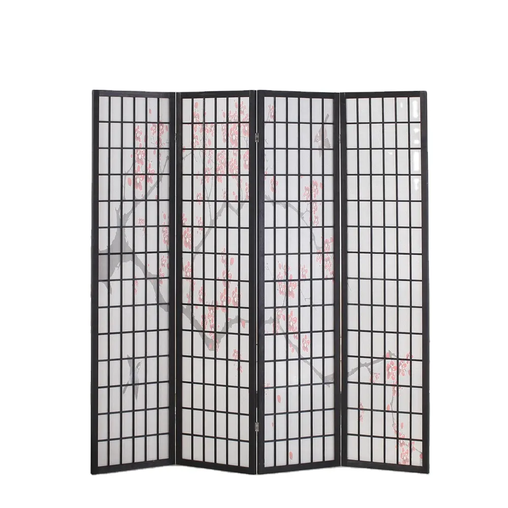 Japanese Style Folding Screen Room Divider 3 4 6 Panels Wall Partition living room furniture