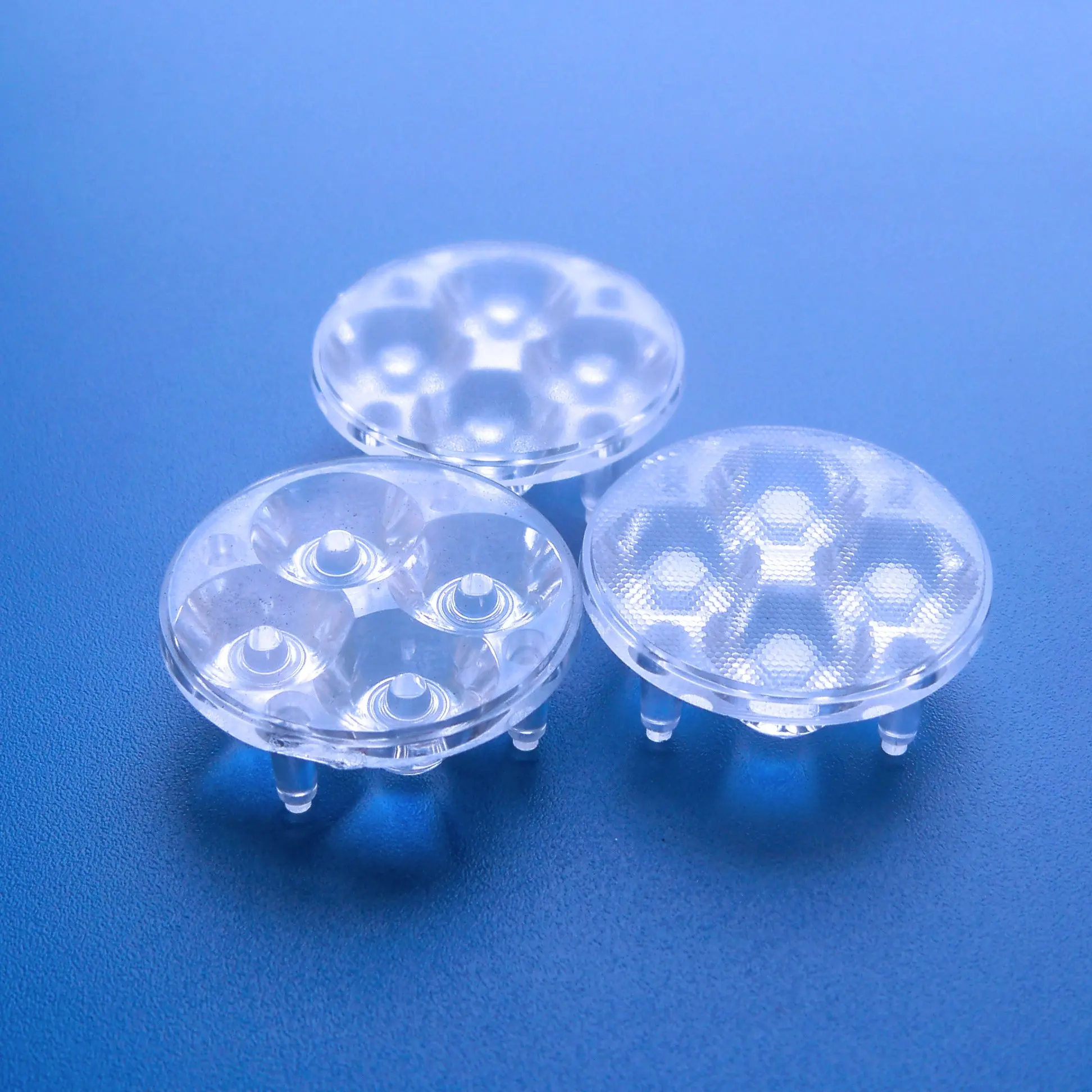 23mm 4IN1 High quality multi LED lens 10/15/30/38/45/60/75/90 degree for 2525 3030 3535 XPE OSLON LEDs HX-C23x4 Series lens