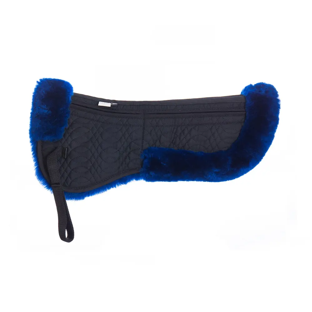 New Arrival Royal Blue Sheepskin Half Saddle Pad Best Western Saddle Pad