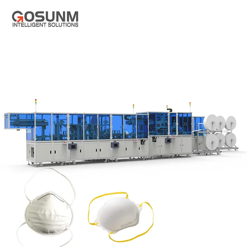 GOSUNM KN95 N95 FFP2 машина для изготовления маски для лица, полностью автоматическая Прямая поставка с завода