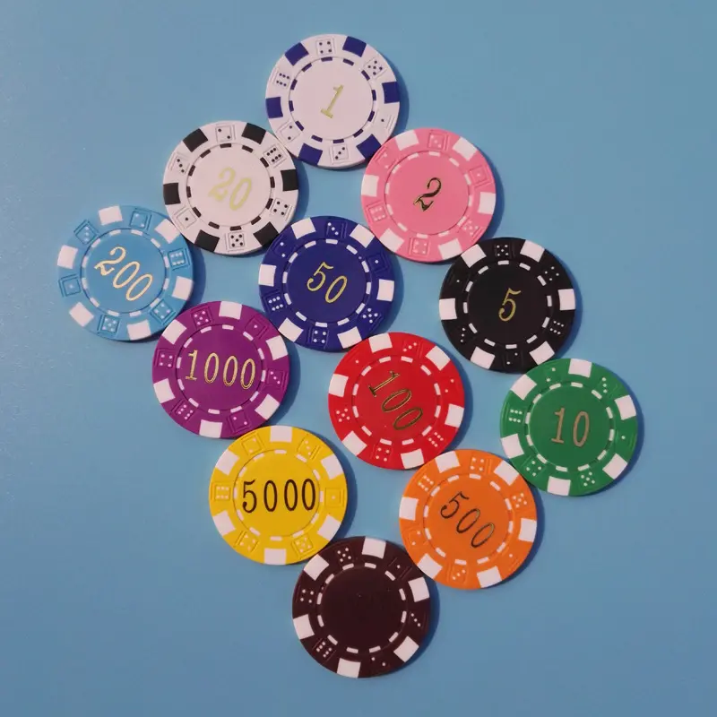 Фишки для покера из АБС-пластика для казино, 40 мм, по заводской цене